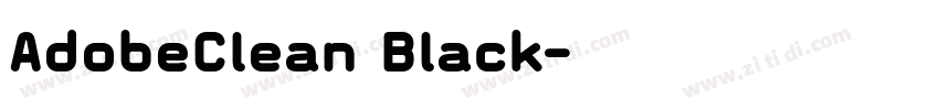 AdobeClean Black字体转换